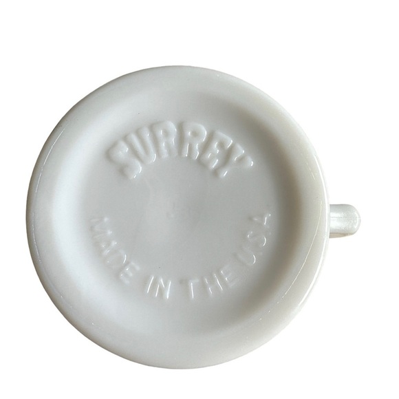 Vintage Surrey Shaving Mug Cadillac 1903 Coffee Cup Milk Glass - Picture 3 of 6